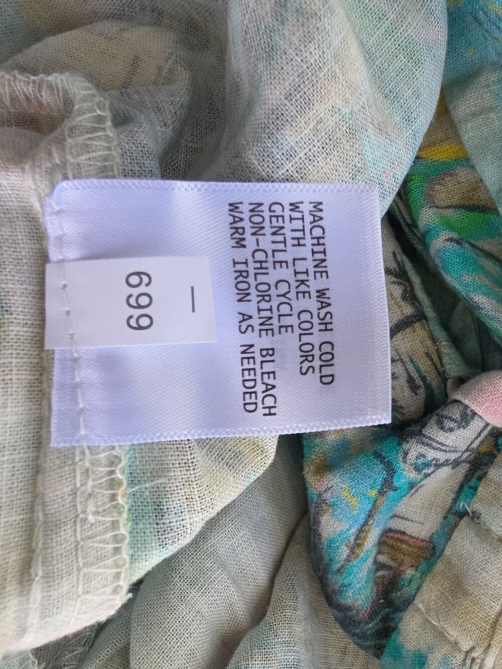 NWT C & C California wide-leg tropical print beach pants summer light weight - Picture 6 of 13